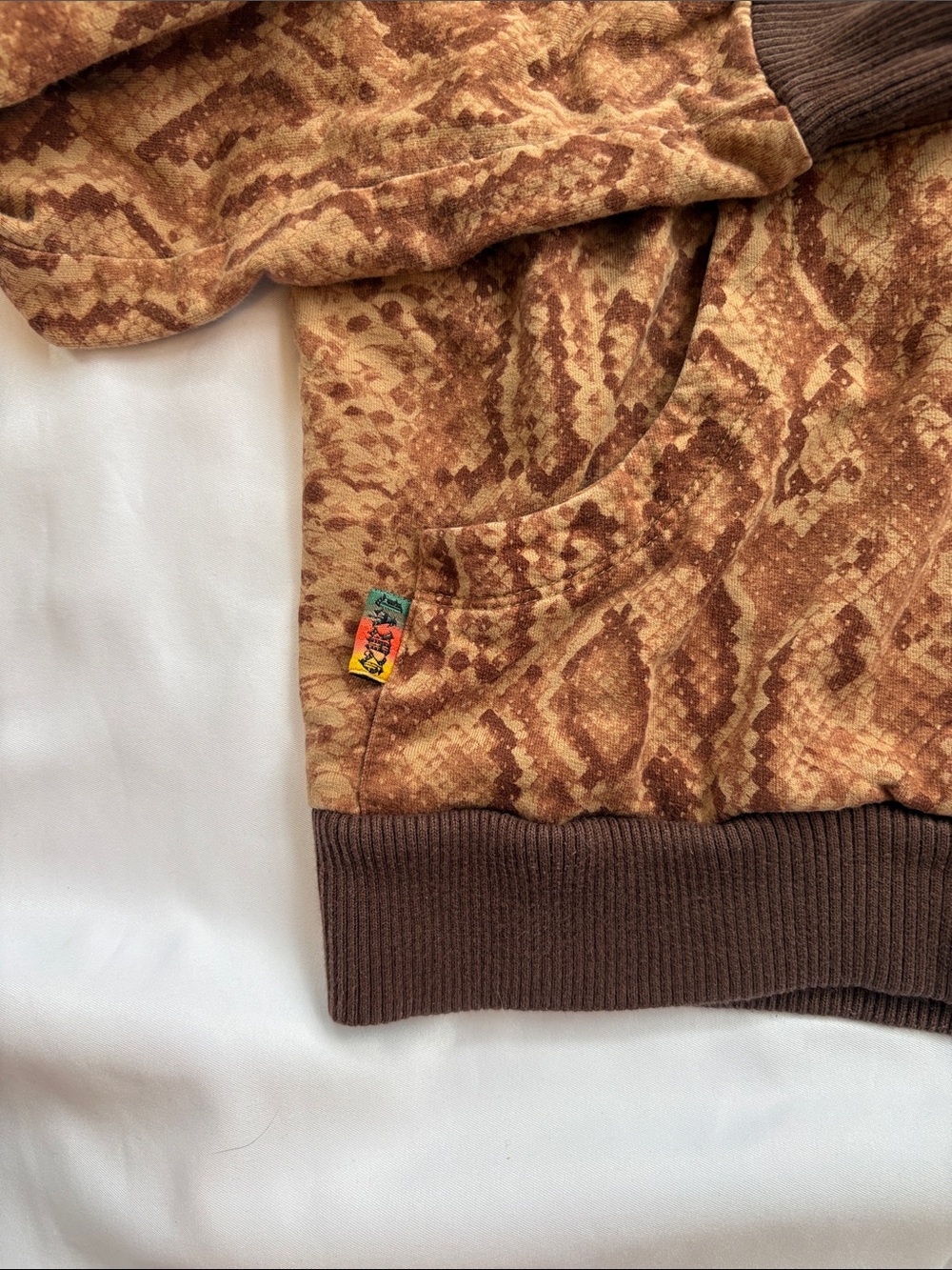 L.A.M.B. Snake-Print Zip Hoodie - Picture 4 of 5